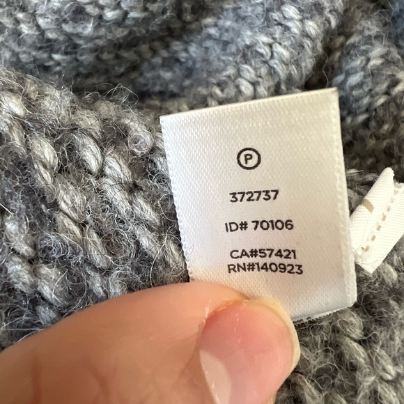 Ann Taylor LOFT Gray Wool long open Cardigan | Large - Picture 4 of 9